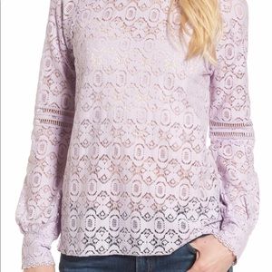 Hinge purple lace top Medium